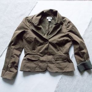 SITWELL Jacket ANTHROPOLOGIE Army Green Jacket 6